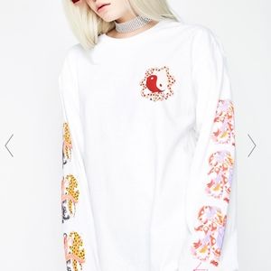 🐆☯️🐉NWT HUF Chloe K Yin-Yang Long Sleeve Tee